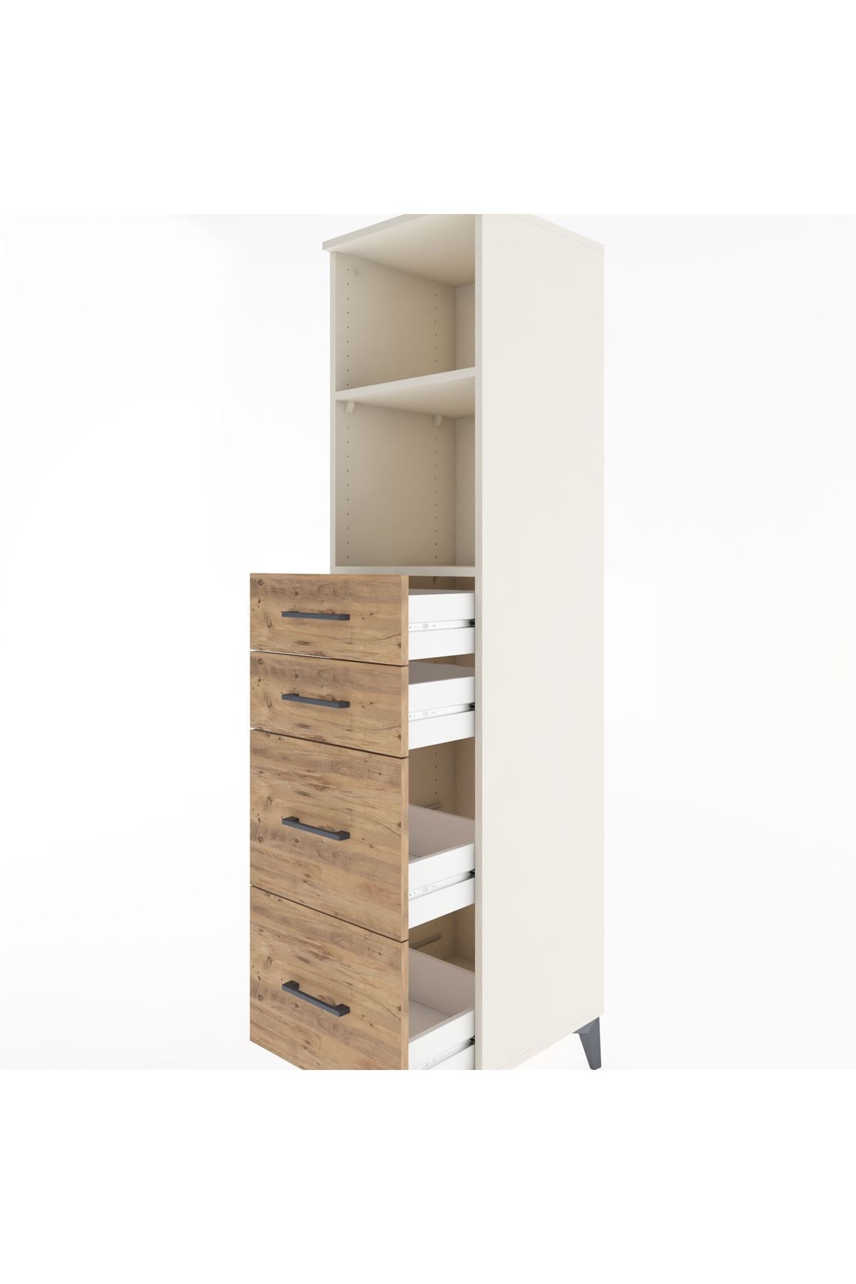 Hyperion Dolap 2 Raflı 4 Çekmeceli 44x44x182 - S55M047V3B