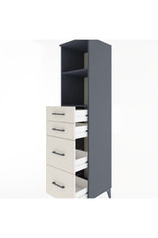 Hyperion Dolap 2 Raflı 4 Çekmeceli 44x44x182 - S55M047V4B