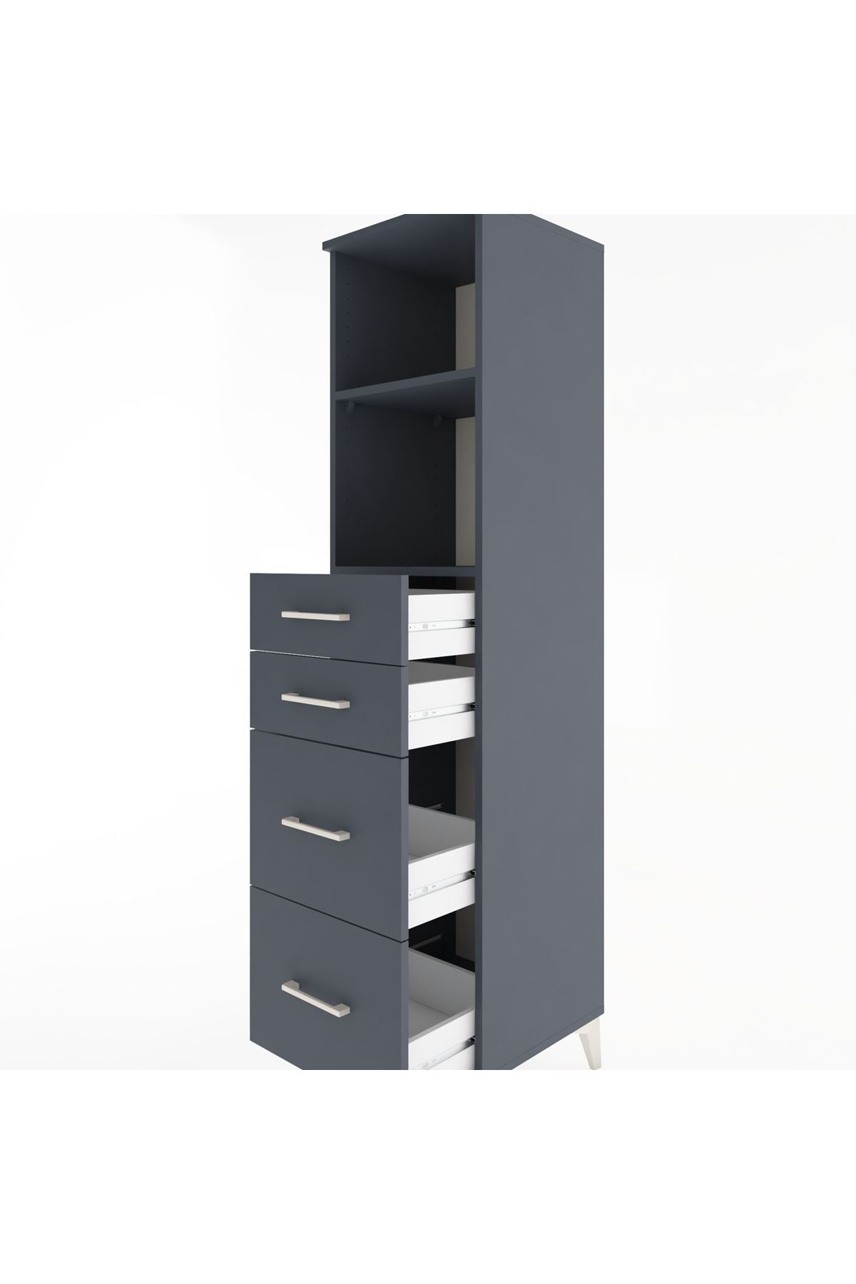 Hyperion Dolap 2 Raflı 4 Çekmeceli 44x44x182 - S55M047V5B
