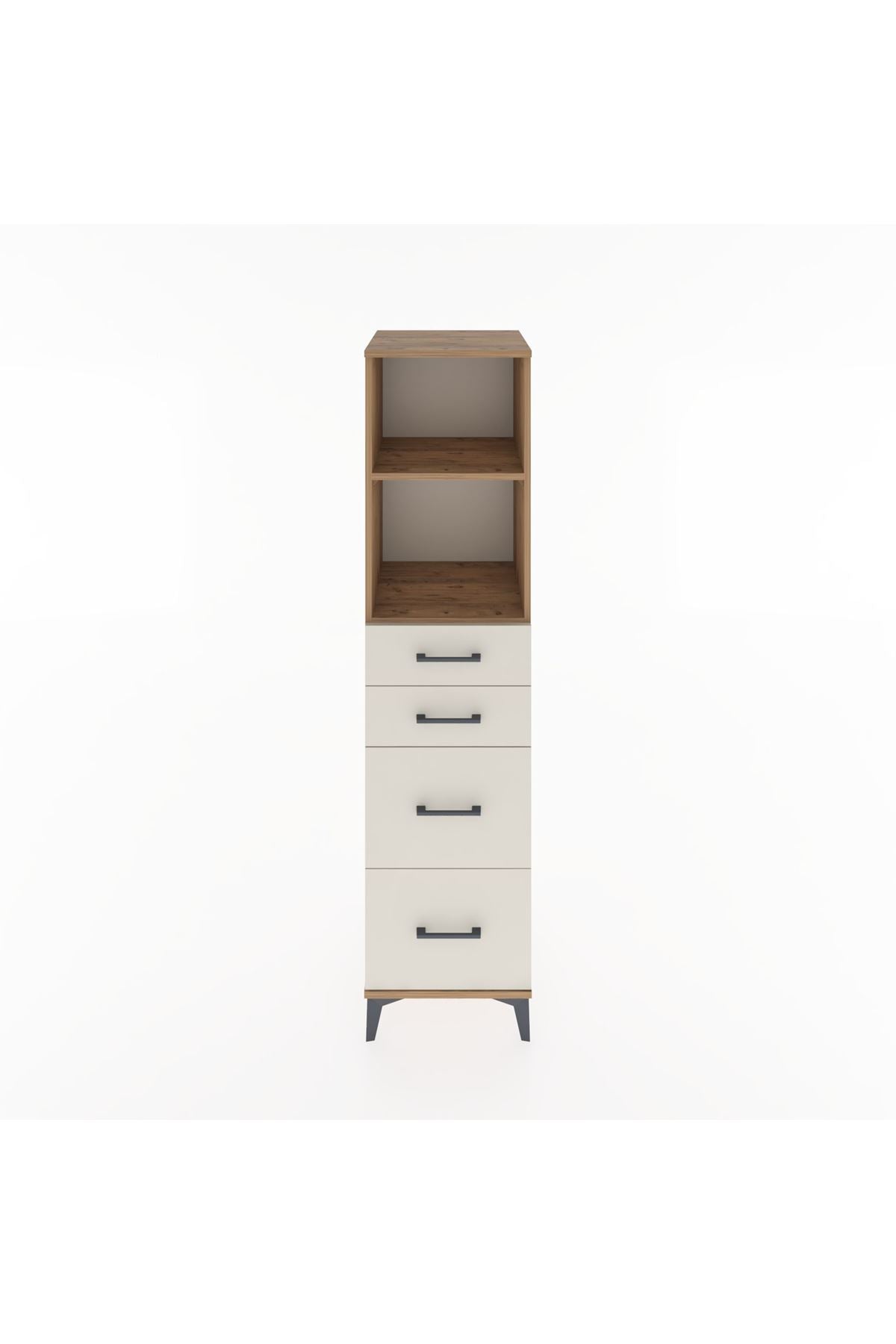 Hyperion Dolap 2 Raflı 4 Çekmeceli 44x44x182 - S55M047V7B