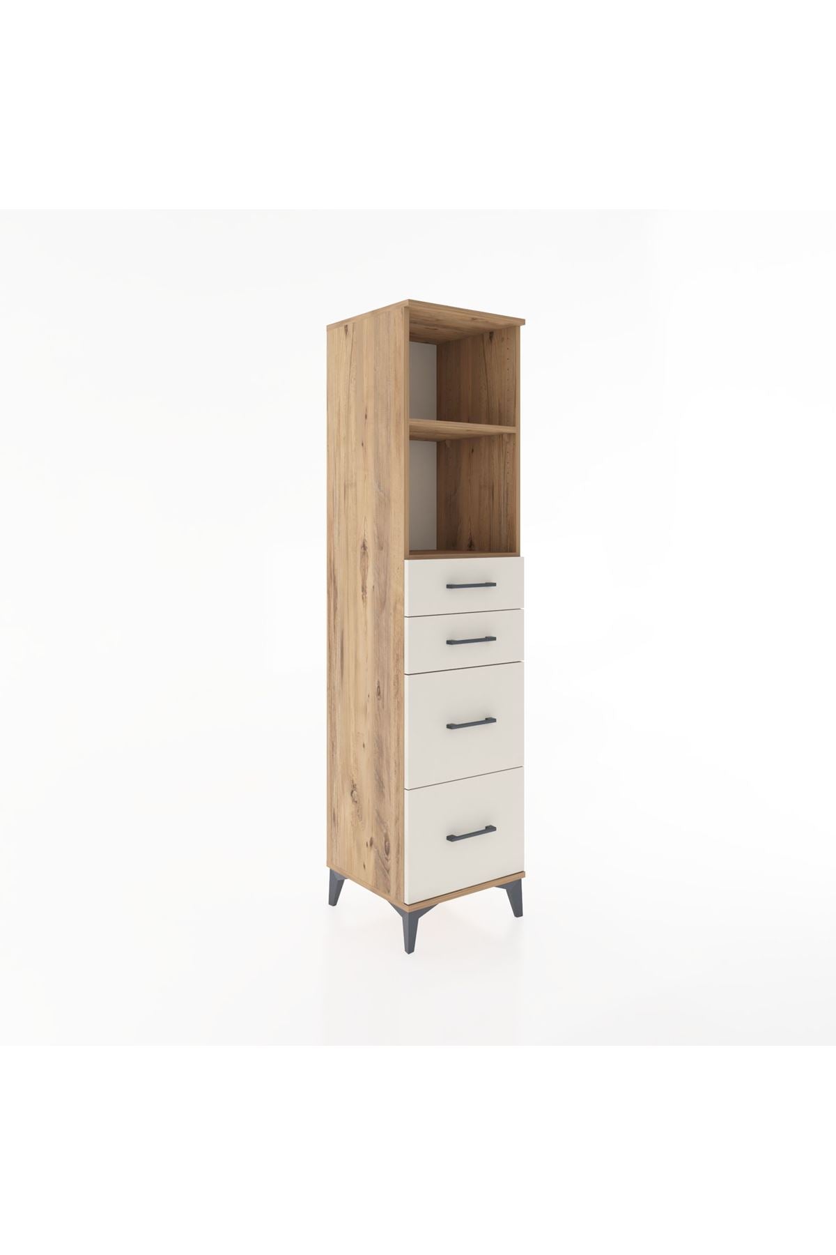 Hyperion Dolap 2 Raflı 4 Çekmeceli 44x44x182 - S55M047V7B
