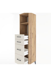 Hyperion Dolap 2 Raflı 4 Çekmeceli 44x44x182 - S55M047V7B