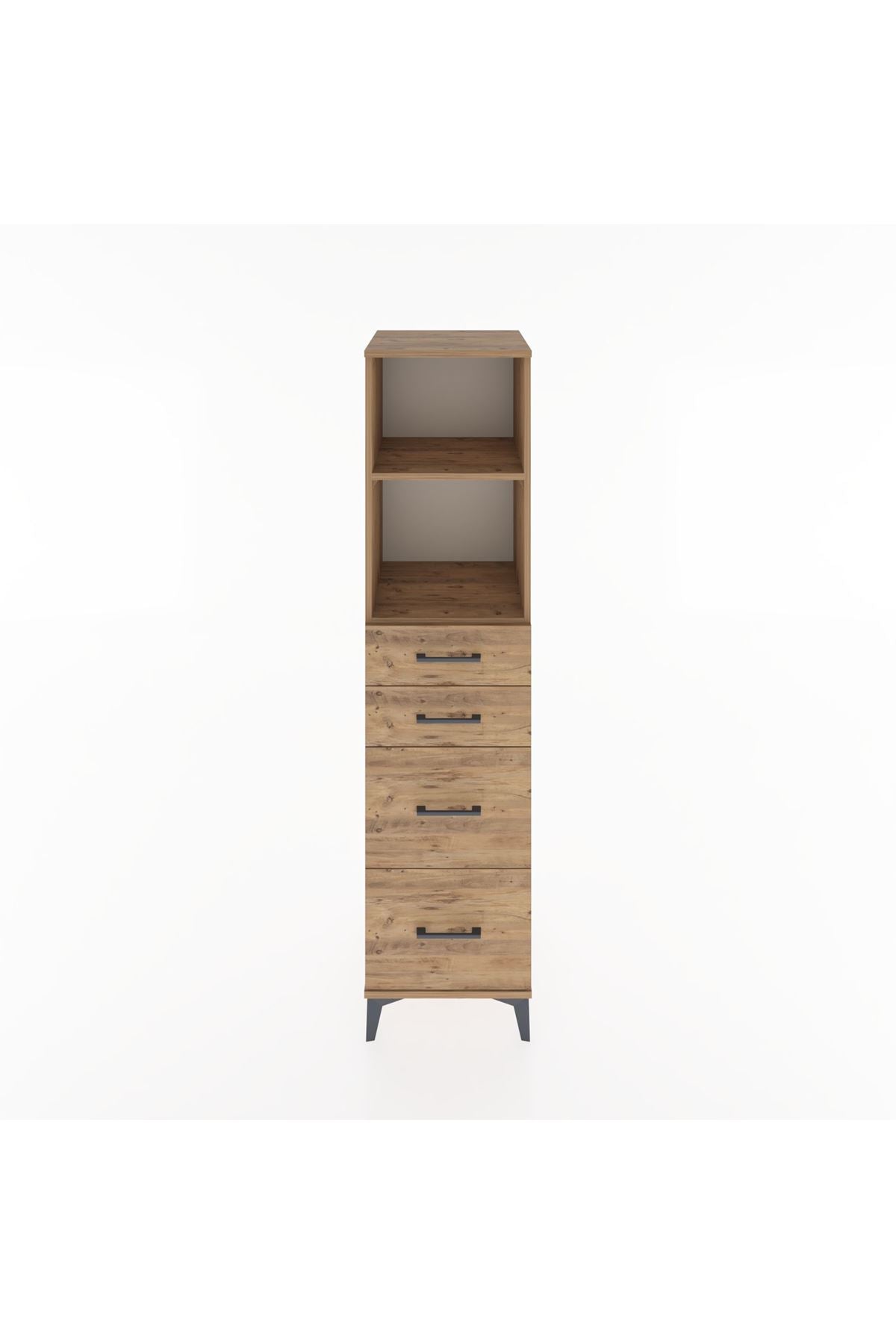 Hyperion Dolap 2 Raflı 4 Çekmeceli 44x44x182 - S55M047V9B