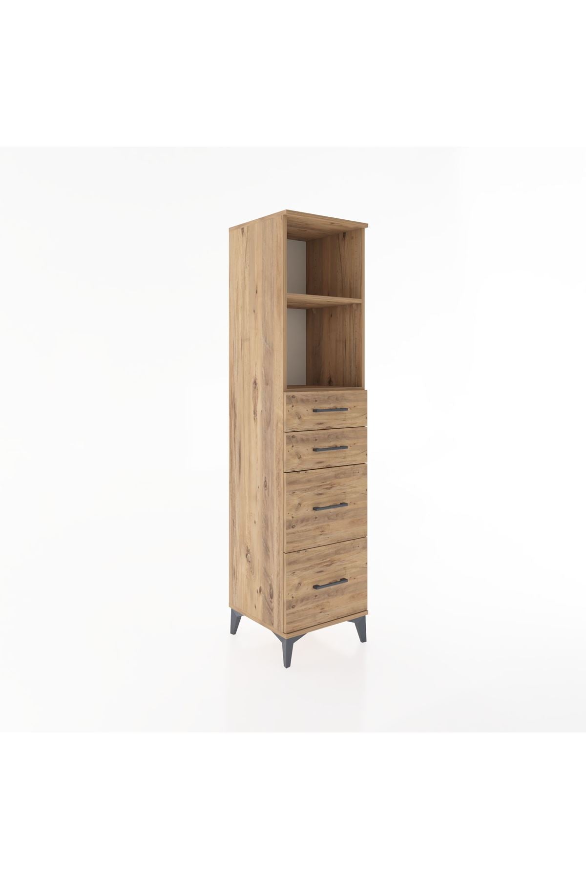 Hyperion Dolap 2 Raflı 4 Çekmeceli 44x44x182 - S55M047V9B