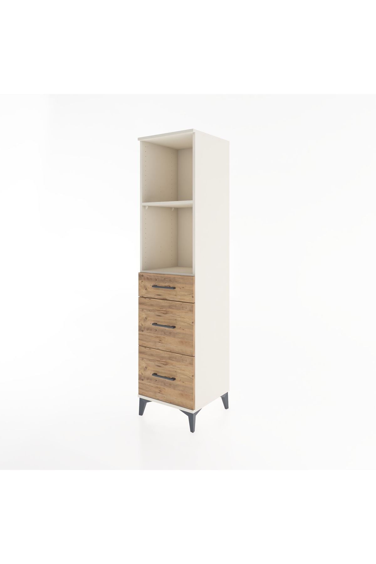 Hyperion Dolap 2 Raflı 3 Çekmeceli 44x44x182 - S55M048V3B