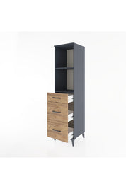 Hyperion Dolap 2 Raflı 3 Çekmeceli 44x44x182 - S55M048V6B