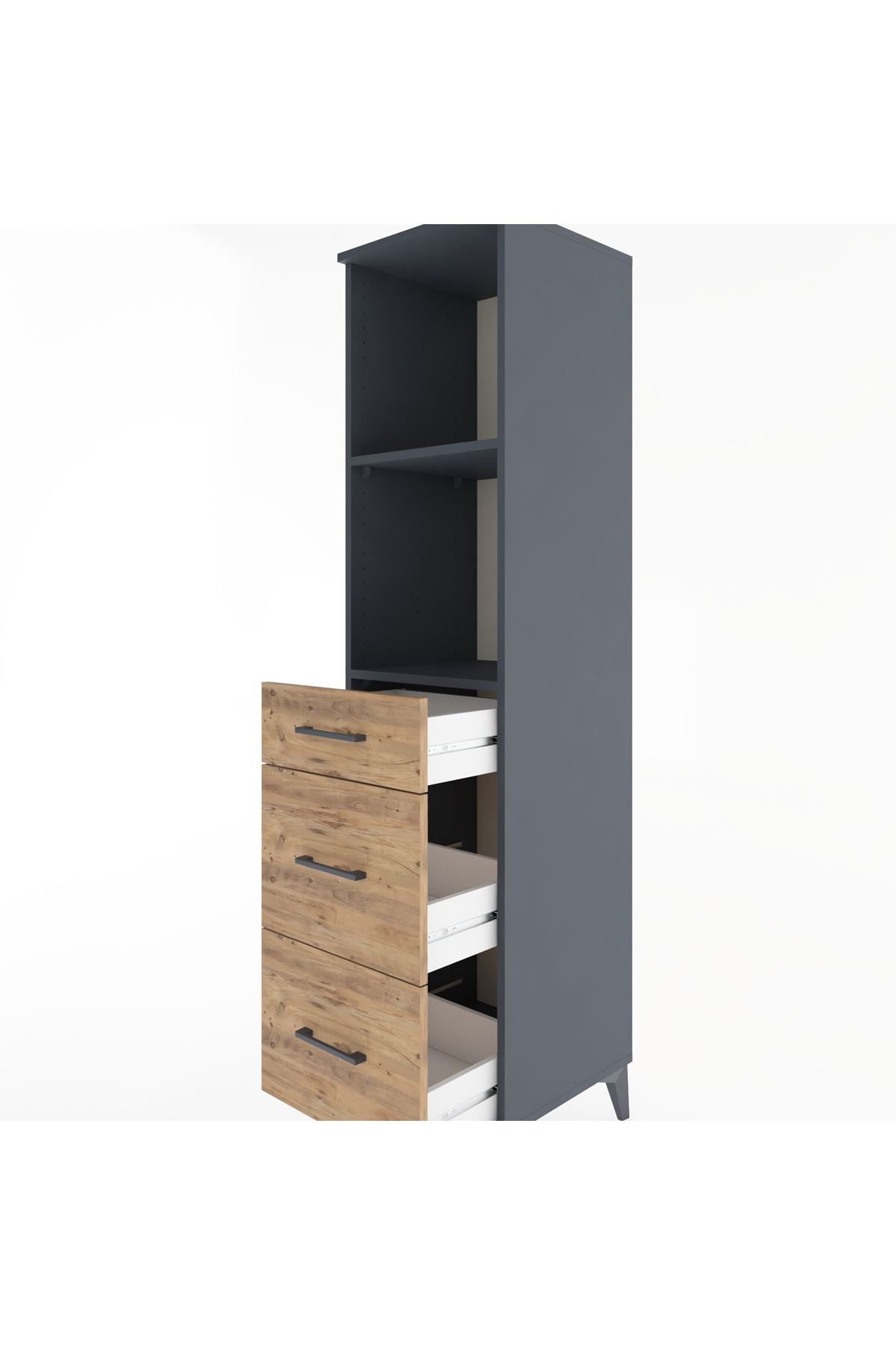 Hyperion Dolap 2 Raflı 3 Çekmeceli 44x44x182 - S55M048V6B