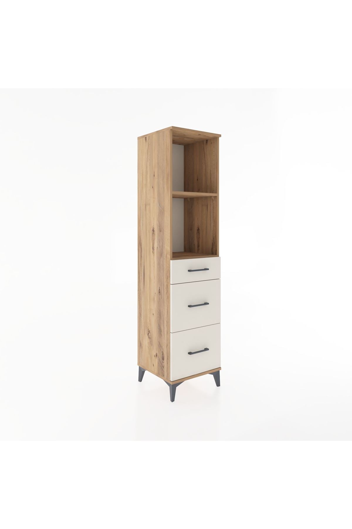 Hyperion Dolap 2 Raflı 3 Çekmeceli 44x44x182 - S55M048V7B
