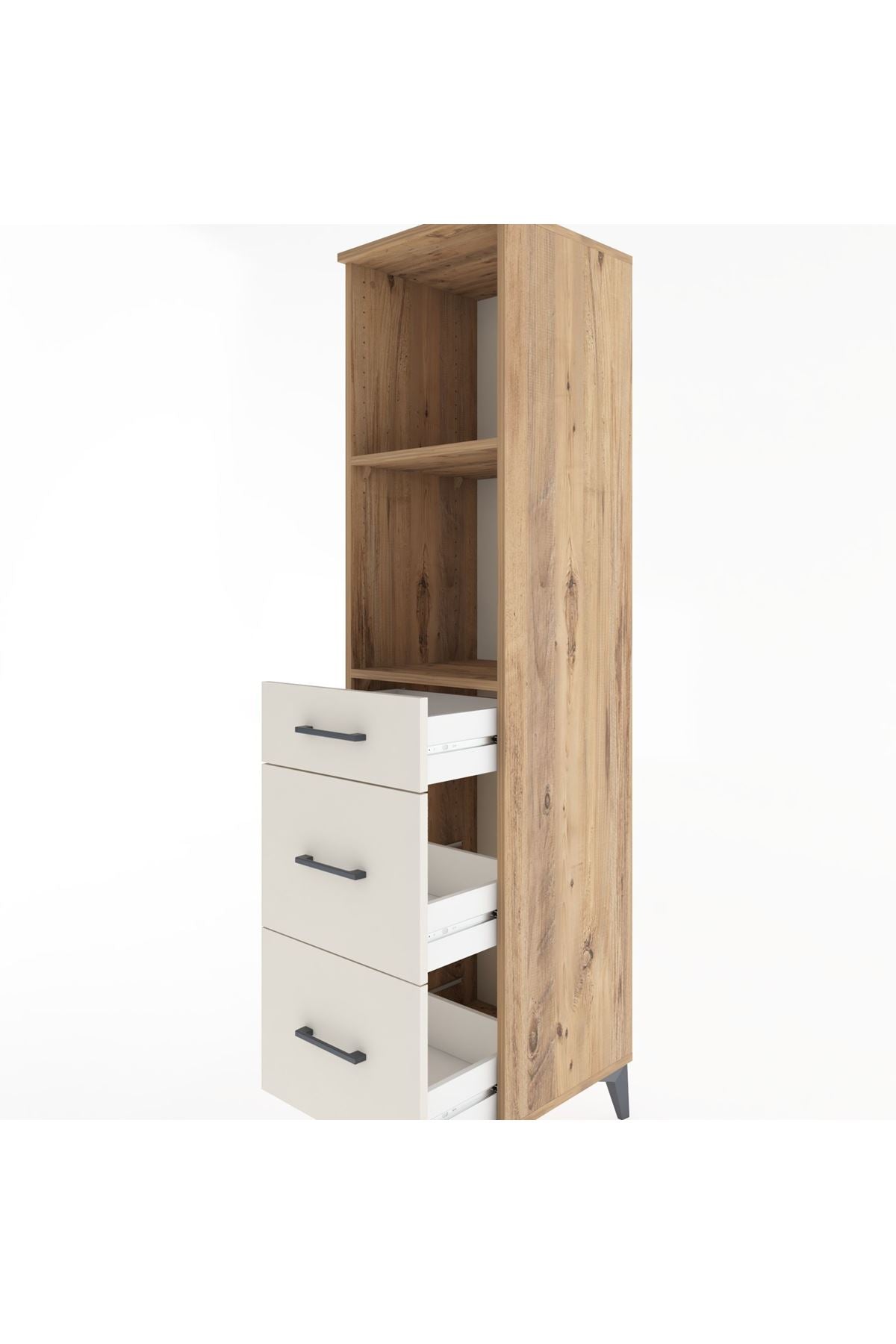 Hyperion Dolap 2 Raflı 3 Çekmeceli 44x44x182 - S55M048V7B