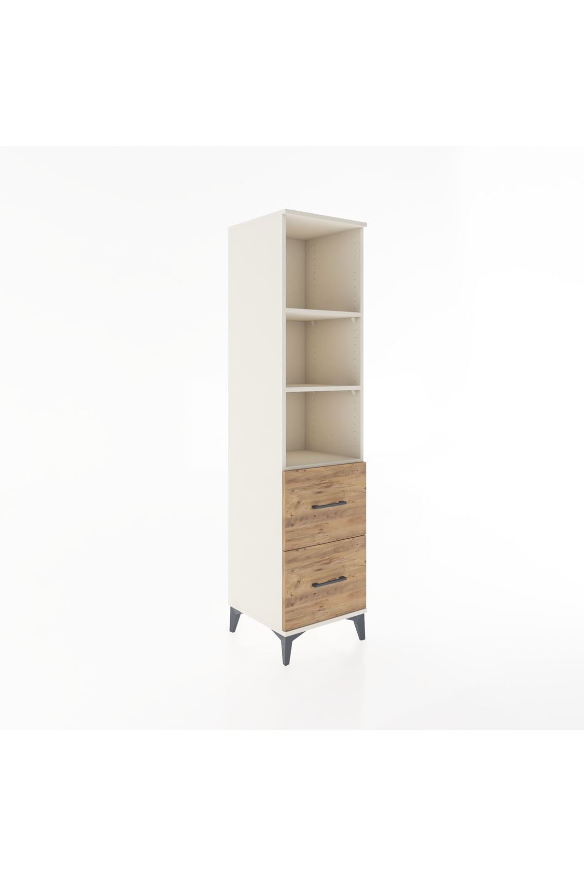 Hyperion Dolap 3 Raflı 2 Çekmeceli 44x44x182 - S55M049V3B