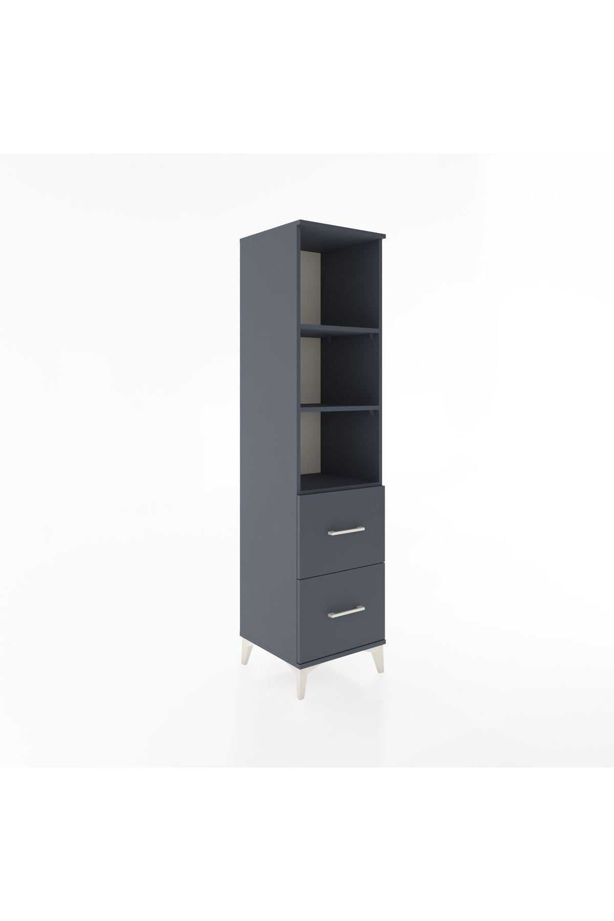 Hyperion Dolap 3 Raflı 2 Çekmeceli 44x44x182 - S55M049V5B