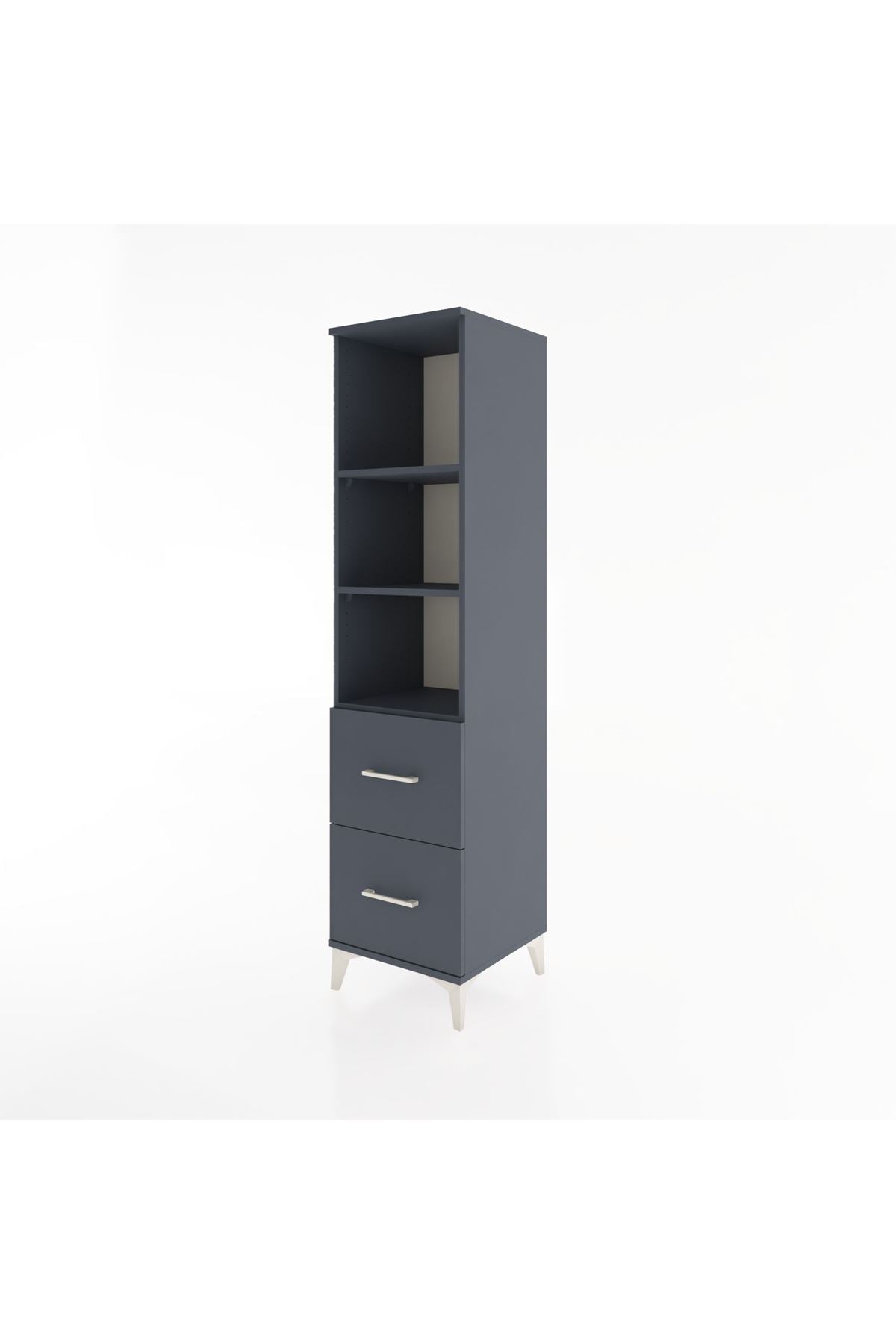 Hyperion Dolap 3 Raflı 2 Çekmeceli 44x44x182 - S55M049V5B