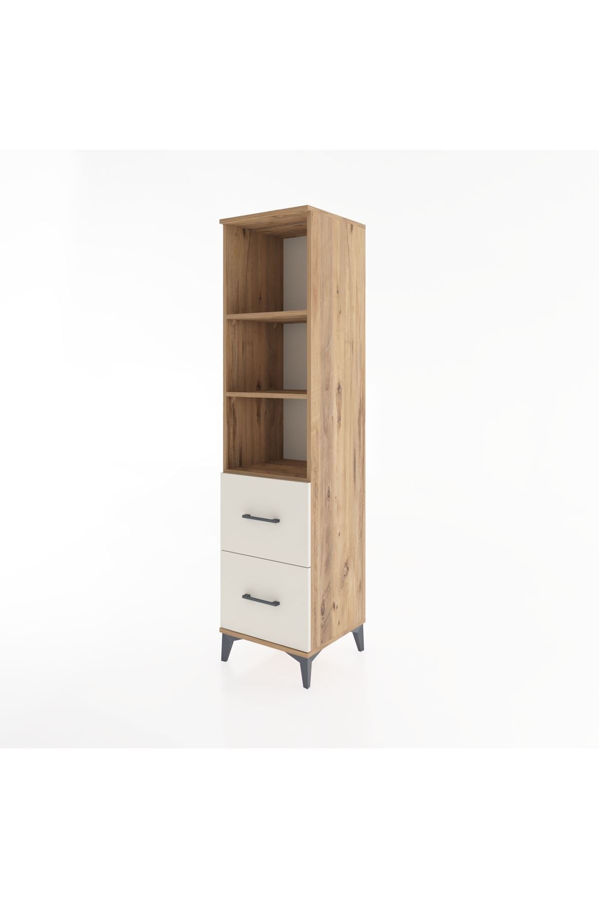 Hyperion Dolap 3 Raflı 2 Çekmeceli 44x44x182 - S55M049V7B