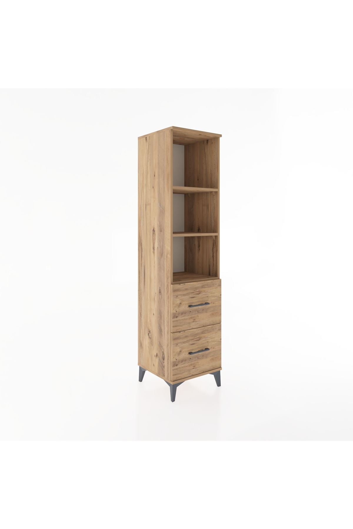 Hyperion Dolap 3 Raflı 2 Çekmeceli 44x44x182 - S55M049V9B