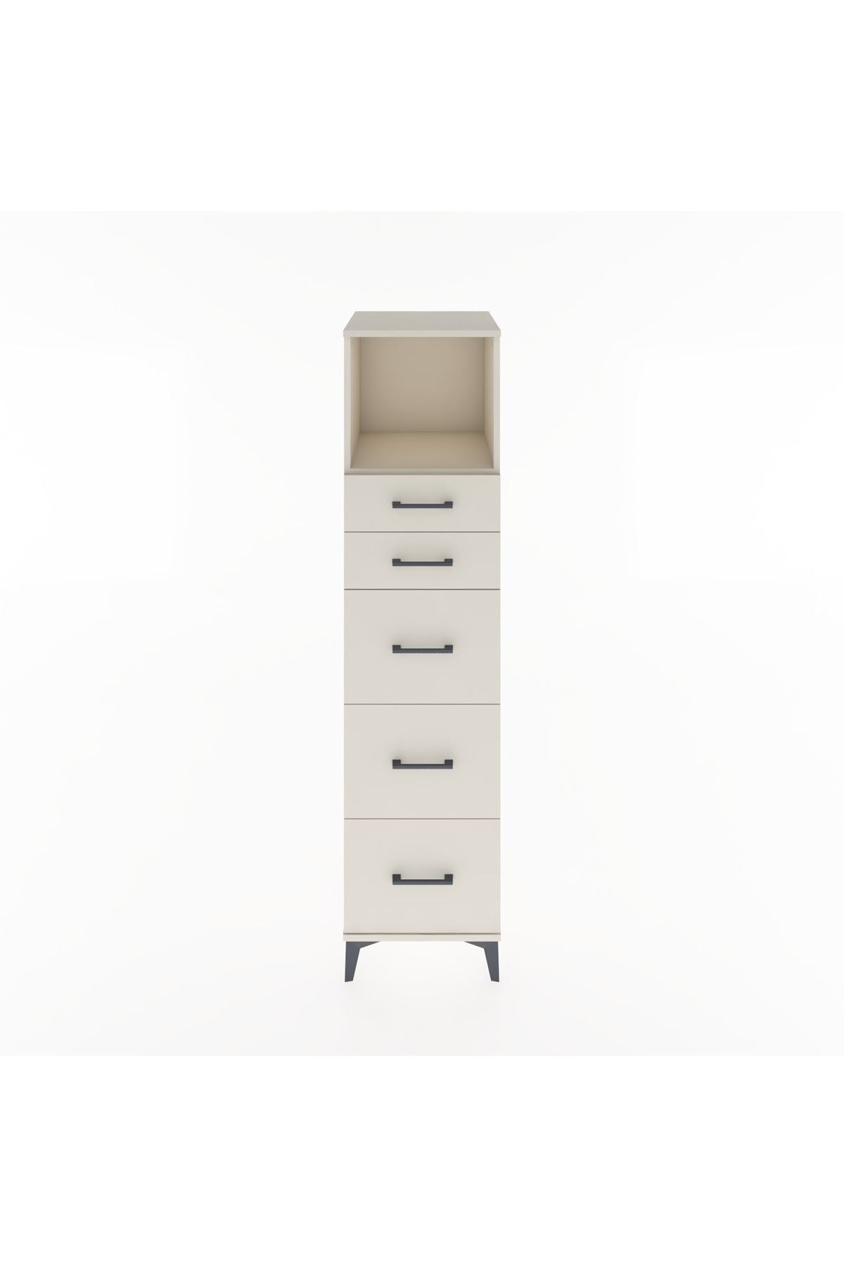 Hyperion Dolap Tek Raflı 5 Çekmeceli 44x44x182 - S55M050V1B