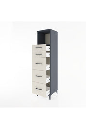 Hyperion Dolap Tek Raflı 5 Çekmeceli 44x44x182 - S55M050V4B