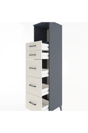 Hyperion Dolap Tek Raflı 5 Çekmeceli 44x44x182 - S55M050V4B