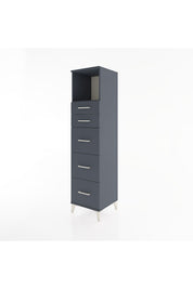 Hyperion Dolap Tek Raflı 5 Çekmeceli 44x44x182 - S55M050V5B