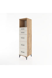 Hyperion Dolap Tek Raflı 5 Çekmeceli 44x44x182 - S55M050V7B