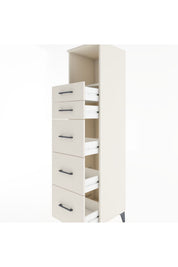 Hyperion Dolap Tek Raflı 5 Çekmeceli 44x44x182 - S55M050V1B