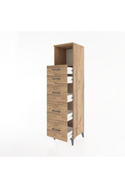 Hyperion Dolap Tek Raflı 5 Çekmeceli 44x44x182 - S55M050V9B