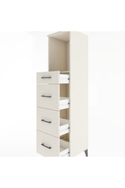 Hyperion Dolap Tek Raflı 4 Çekmeceli 44x44x182 - S55M051V1B