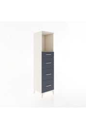 Hyperion Dolap Tek Raflı 4 Çekmeceli 44x44x182 - S55M051V2B