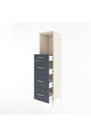 Hyperion Dolap Tek Raflı 4 Çekmeceli 44x44x182 - S55M051V2B