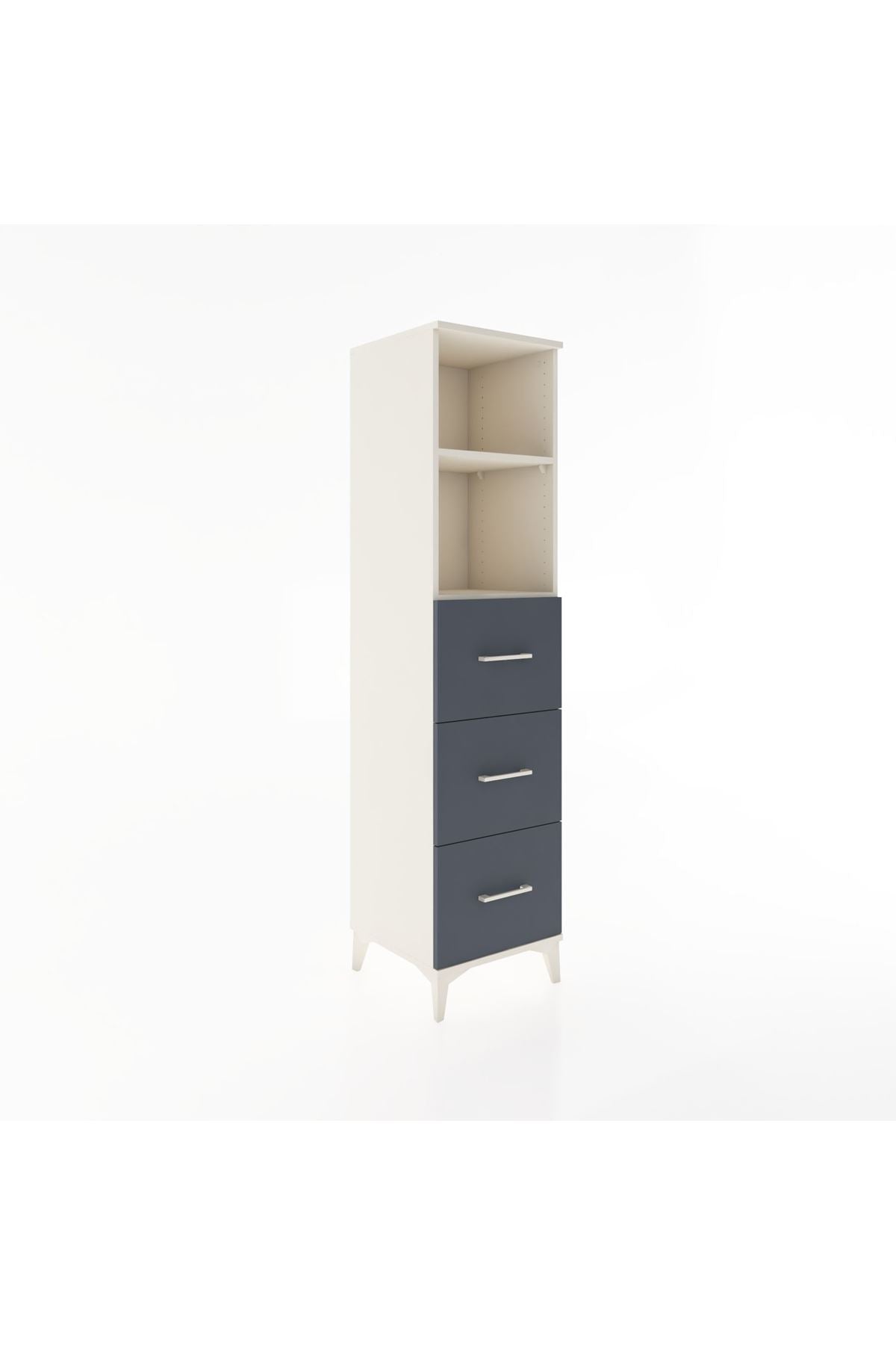 Hyperion Dolap 2 Raflı 3 Çekmeceli 44x44x182 - S55M052V2B
