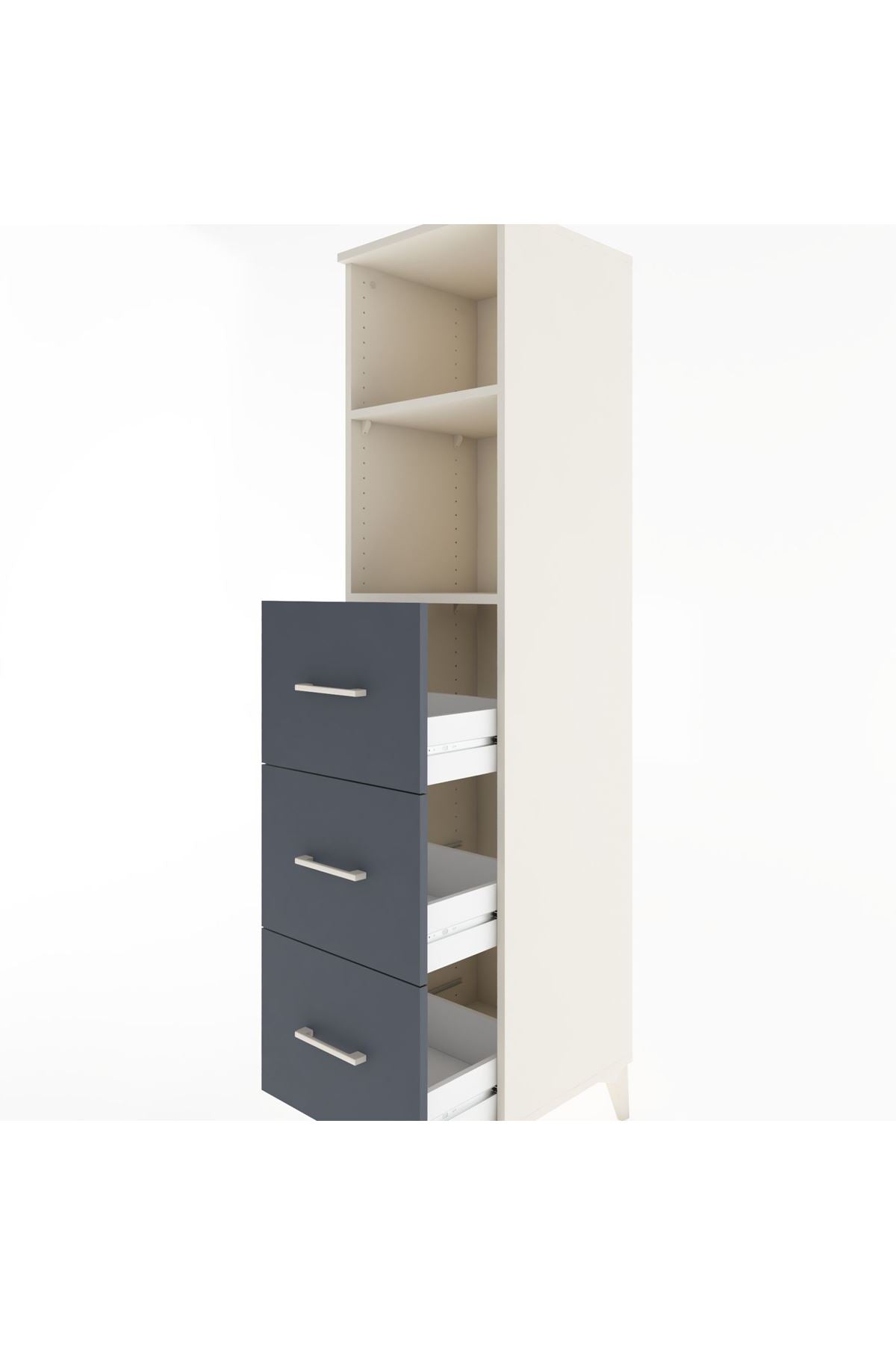 Hyperion Dolap 2 Raflı 3 Çekmeceli 44x44x182 - S55M052V2B