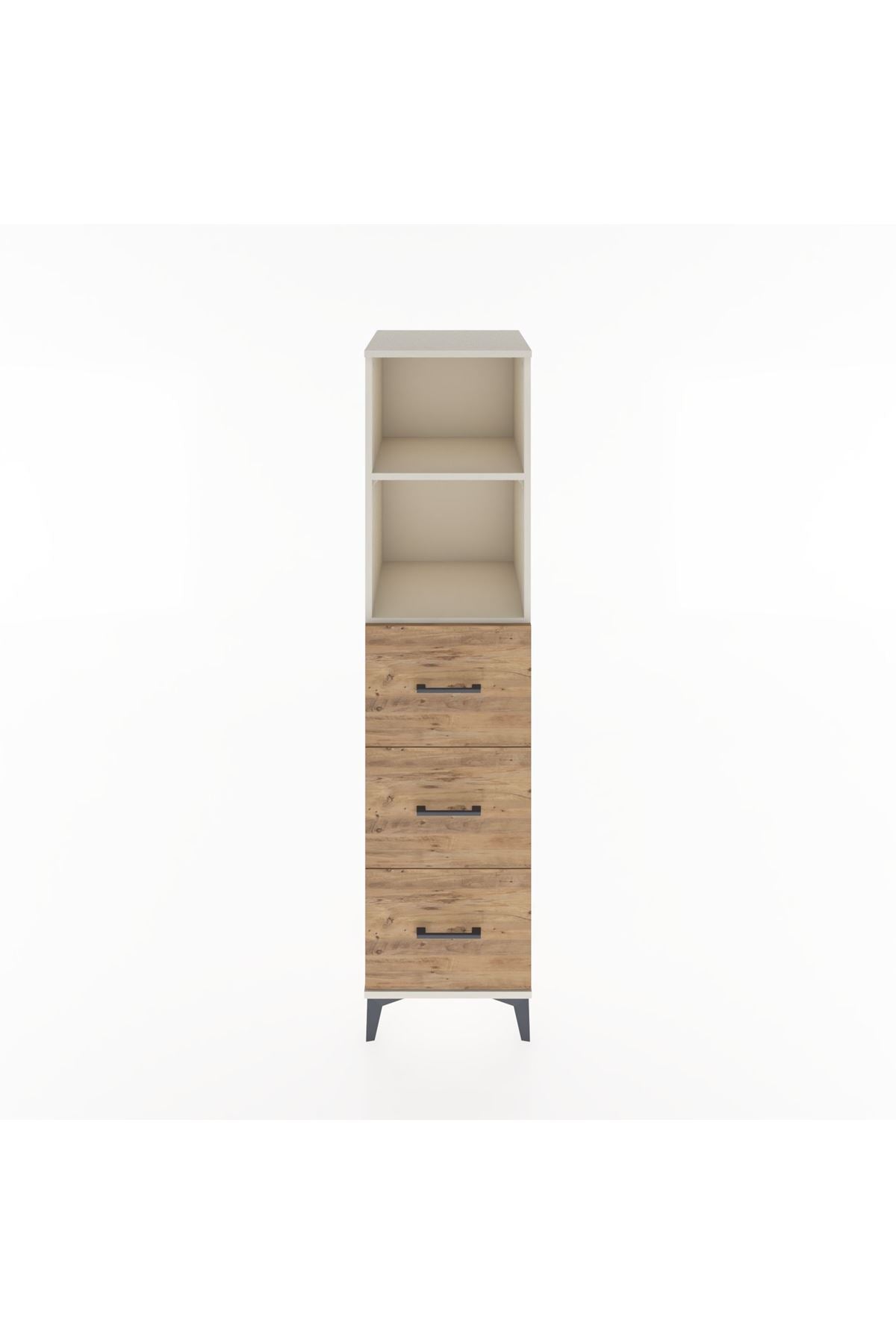 Hyperion Dolap 2 Raflı 3 Çekmeceli 44x44x182 - S55M052V3B