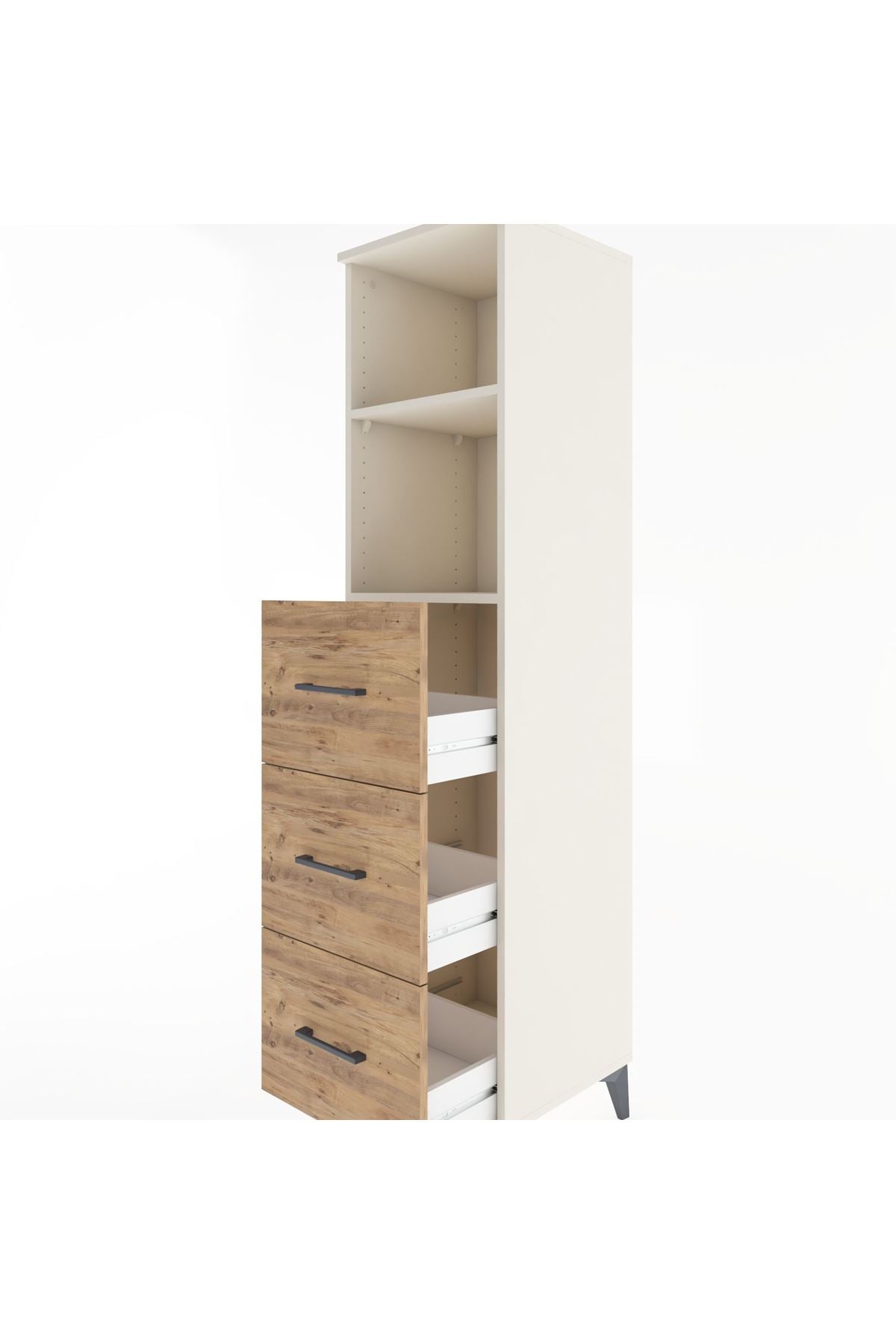 Hyperion Dolap 2 Raflı 3 Çekmeceli 44x44x182 - S55M052V3B