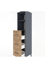 Hyperion Dolap 2 Raflı 3 Çekmeceli 44x44x182 - S55M052V6B