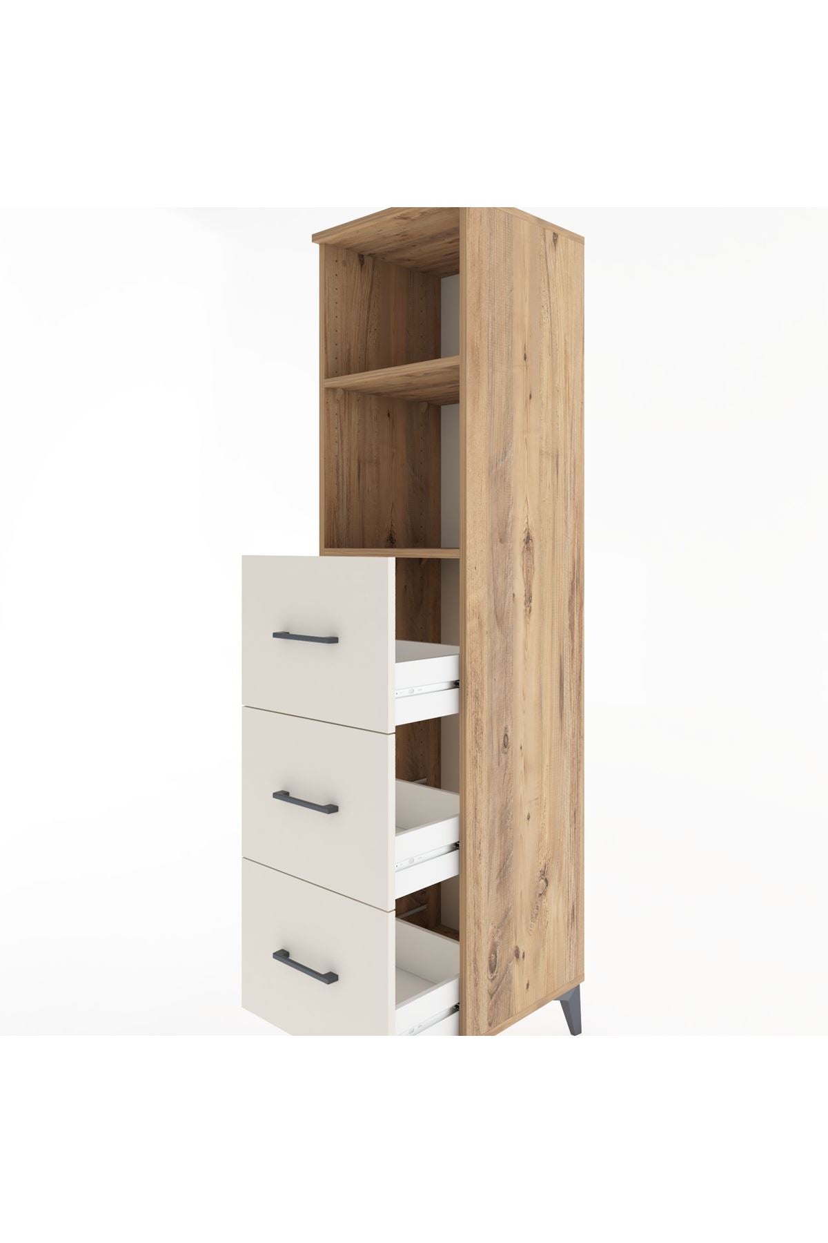 Hyperion Dolap 2 Raflı 3 Çekmeceli 44x44x182 - S55M052V7B