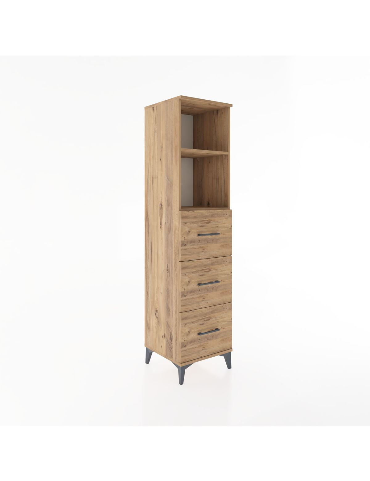 Hyperion Dolap 2 Raflı 3 Çekmeceli 44x44x182 - S55M052V9B