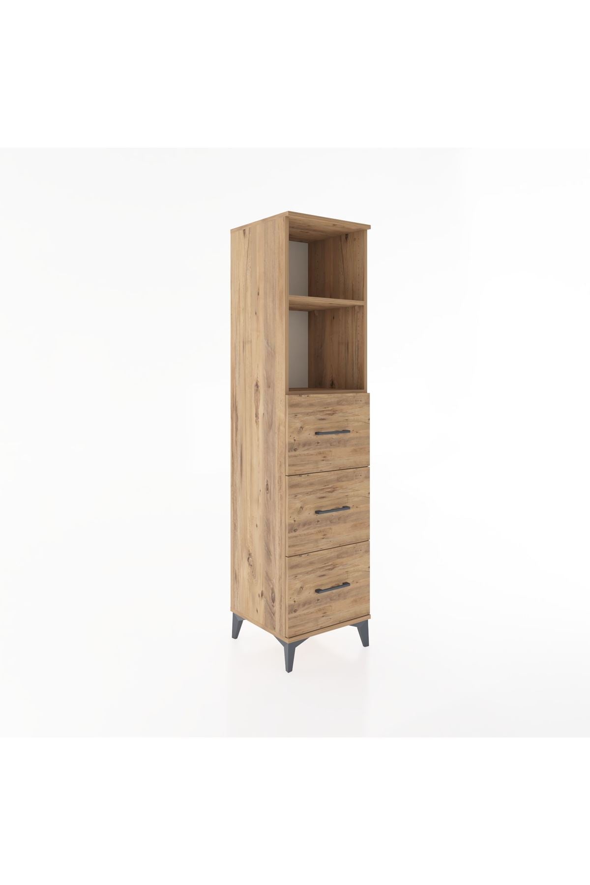 Hyperion Dolap 2 Raflı 3 Çekmeceli 44x44x182 - S55M052V9B