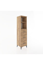 Hyperion Dolap 2 Raflı 3 Çekmeceli 44x44x182 - S55M052V9B