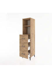 Hyperion Dolap 2 Raflı 3 Çekmeceli 44x44x182 - S55M052V9B