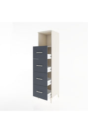 Hyperion Dolap Tek Raflı 4 Çekmeceli 44x44x182 - S55M053V2B