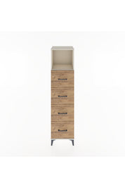 Hyperion Dolap Tek Raflı 4 Çekmeceli 44x44x182 - S55M053V3B