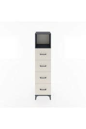 Hyperion Dolap Tek Raflı 4 Çekmeceli 44x44x182 - S55M053V4B