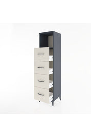 Hyperion Dolap Tek Raflı 4 Çekmeceli 44x44x182 - S55M053V4B