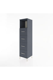 Hyperion Dolap Tek Raflı 4 Çekmeceli 44x44x182 - S55M053V5B