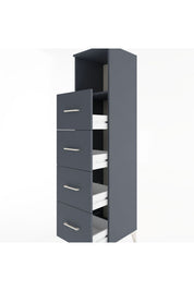 Hyperion Dolap Tek Raflı 4 Çekmeceli 44x44x182 - S55M053V5B