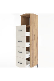 Hyperion Dolap Tek Raflı 4 Çekmeceli 44x44x182 - S55M053V7B