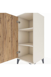Hyperion Komodin 2 Raflı Tek Kapaklı 44x44x106 - S43M002V3B
