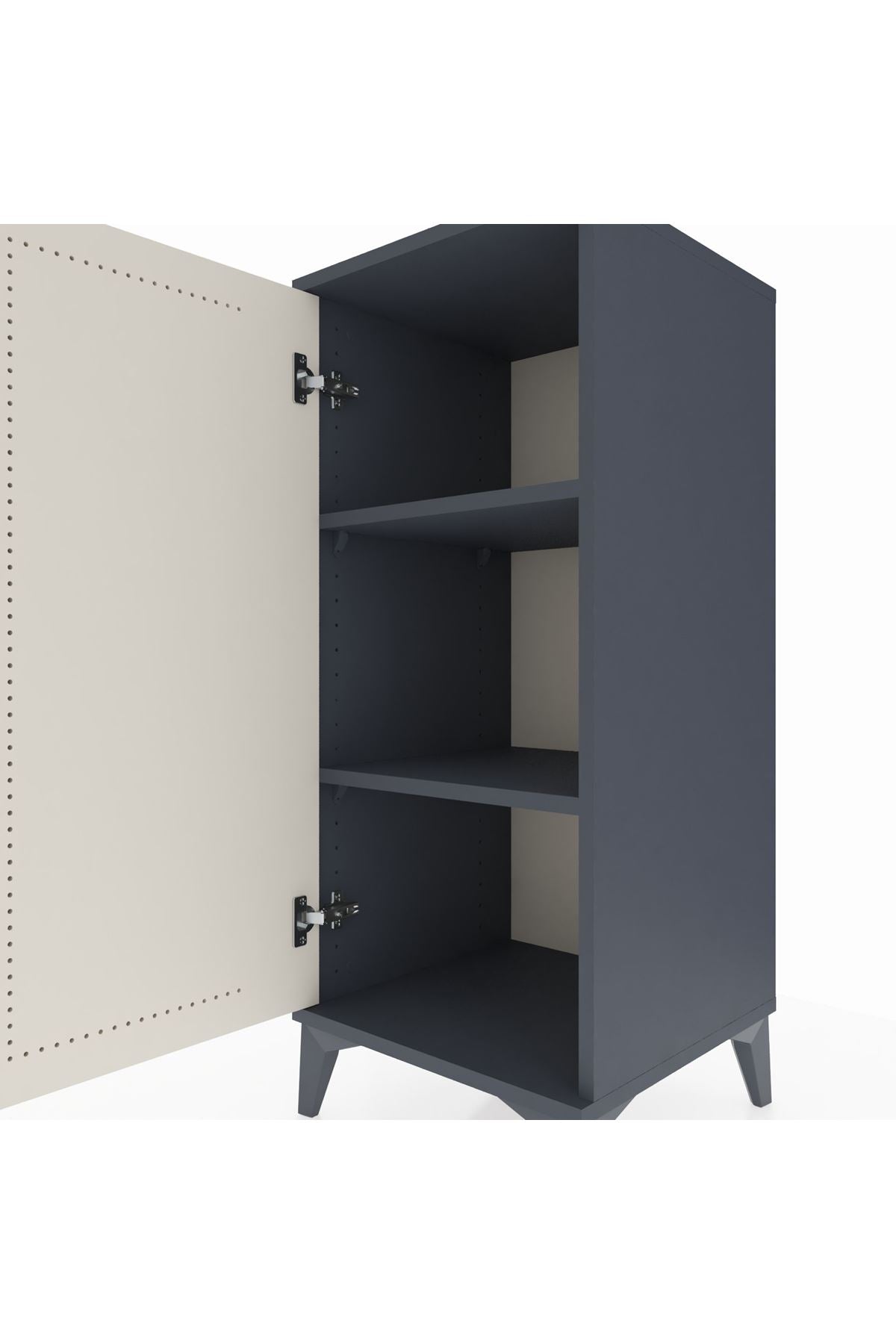 Hyperion Komodin 2 Raflı Tek Kapaklı 44x44x106 - S43M002V4B