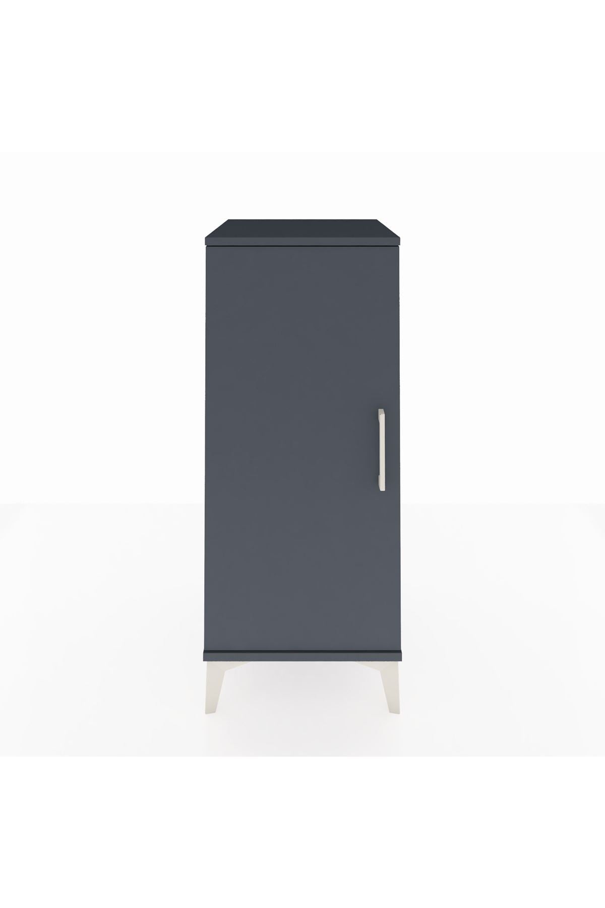 Hyperion Komodin 2 Raflı Tek Kapaklı 44x44x106 - S43M002V5B