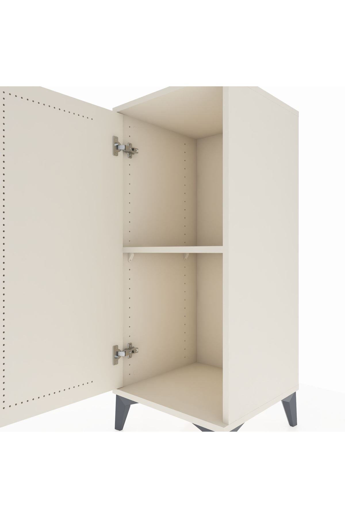 Hyperion Komodin Tek Raflı Tek Kapaklı 44x44x106 - S43M003V1B