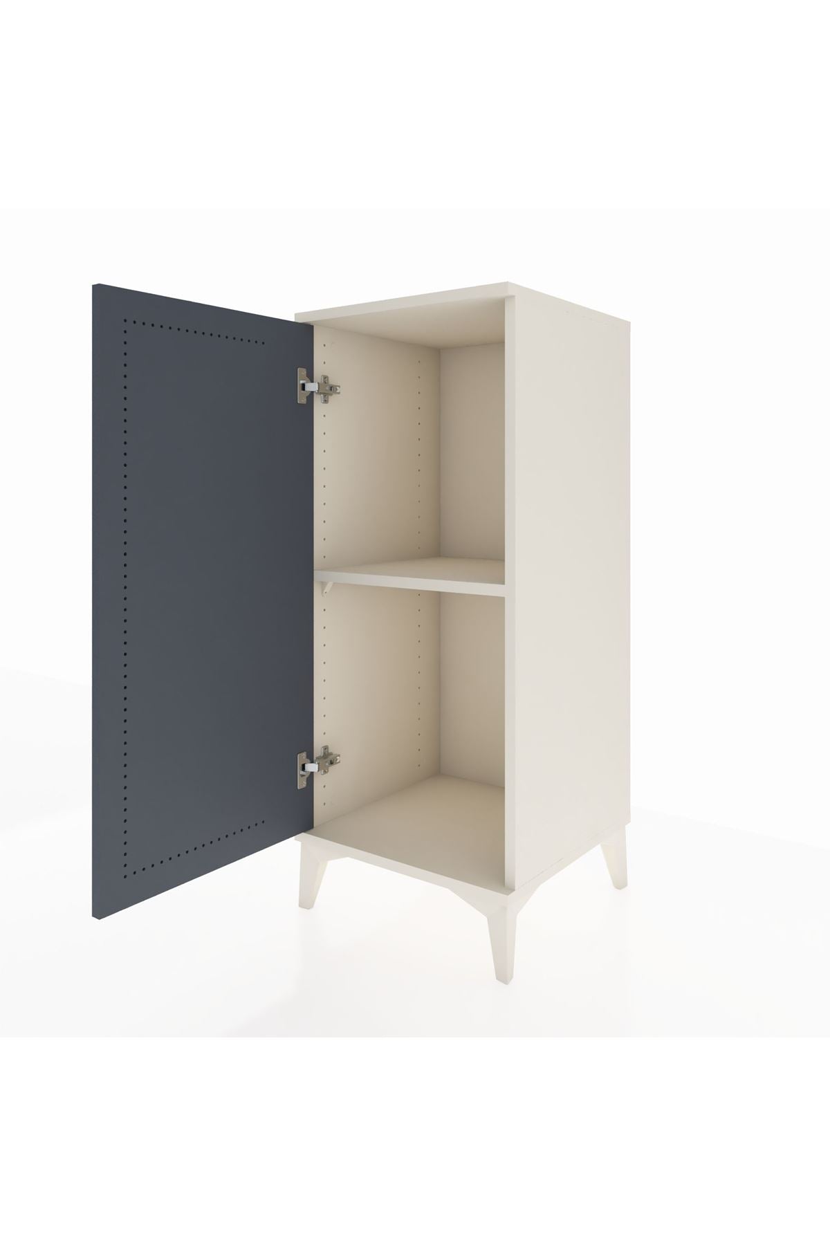 Hyperion Komodin Tek Raflı Tek Kapaklı 44x44x106 - S43M003V2B